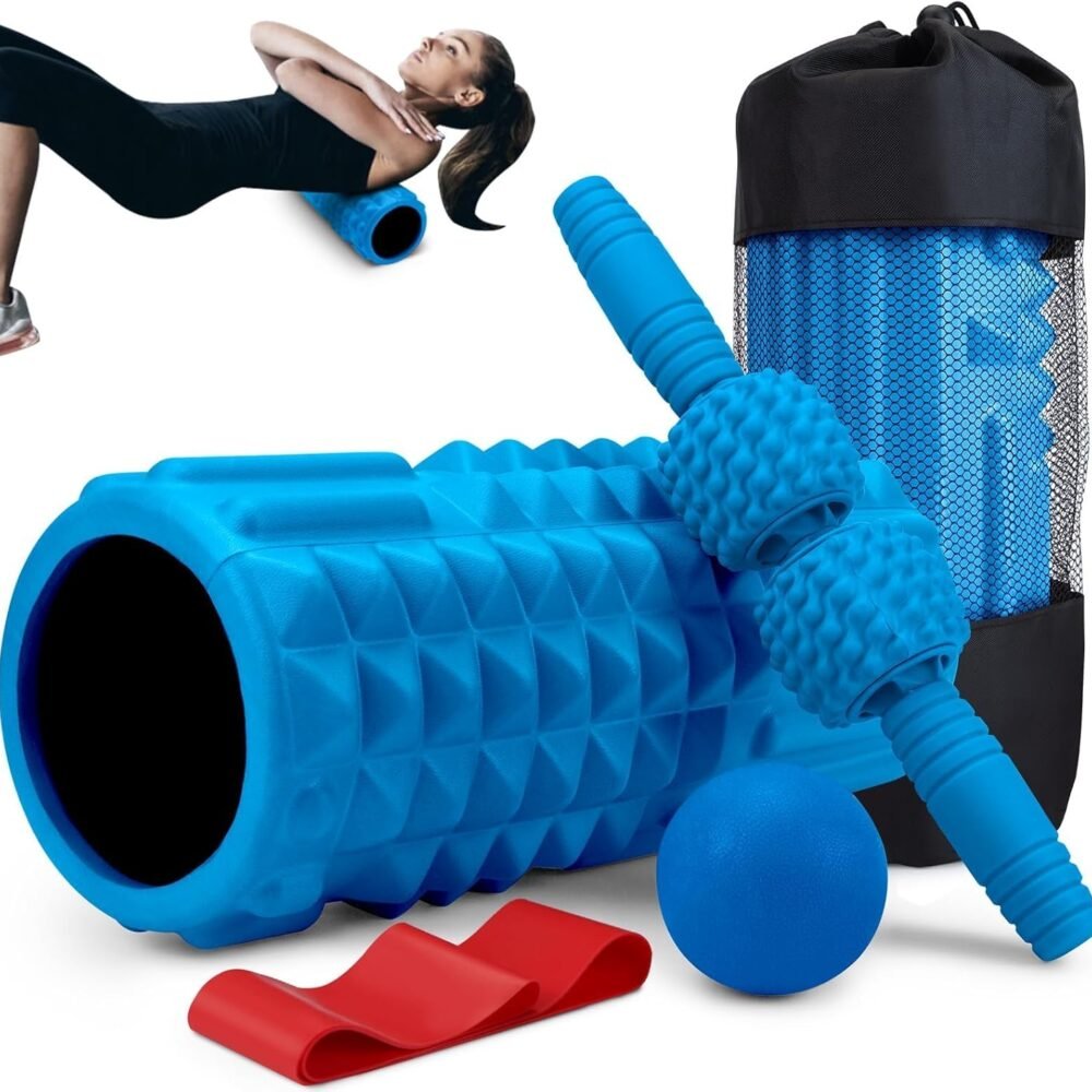 5-in-1 Foam Roller Set - Massage Stick & Ball