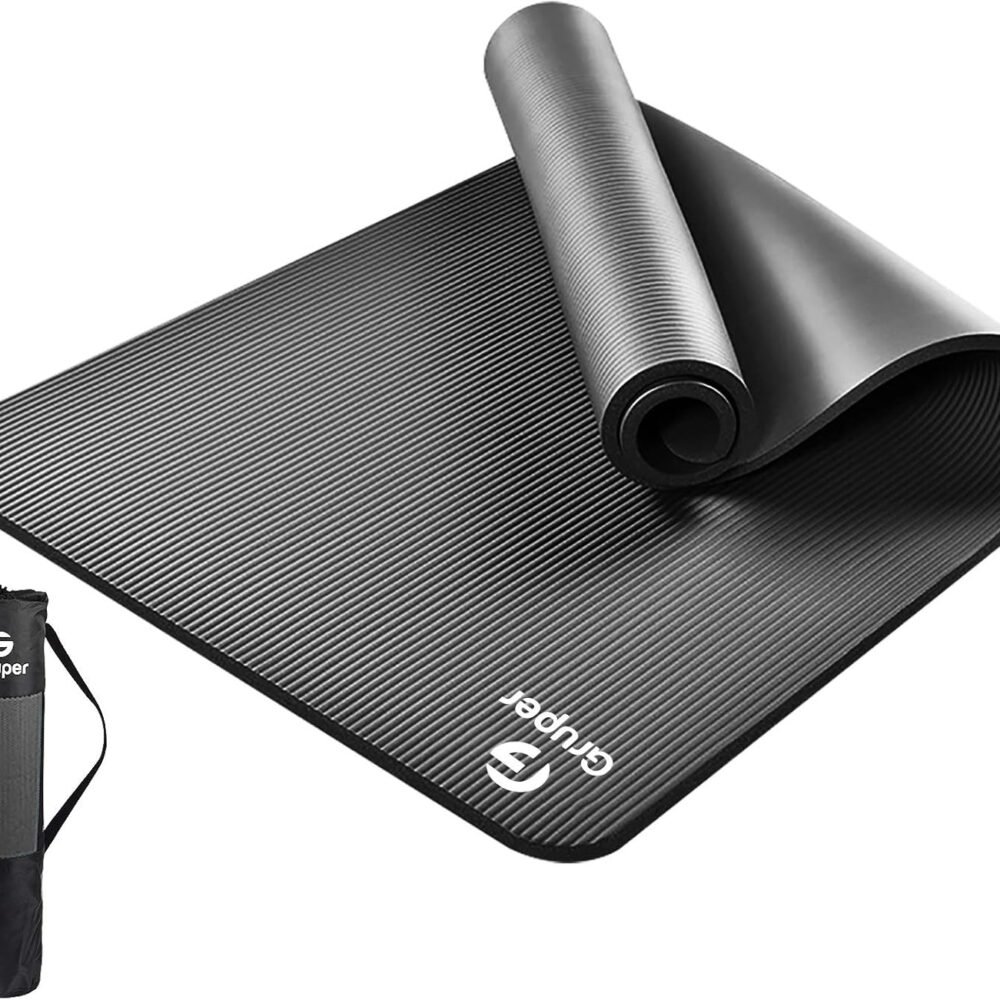 Extra Thick Non-Slip Yoga Mat with Carrying Strap
