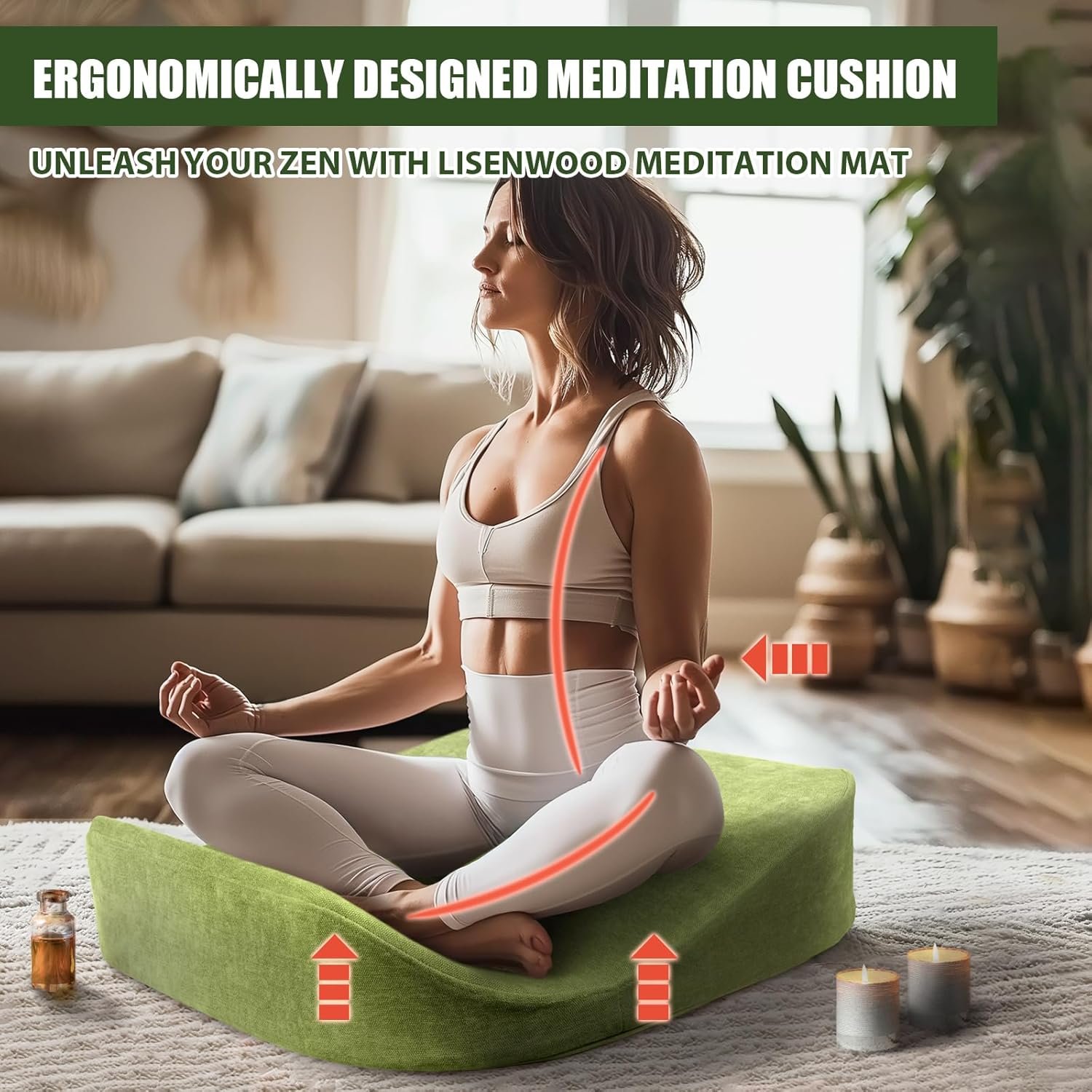 Premium Memory Foam Meditation Cushion - Image 4