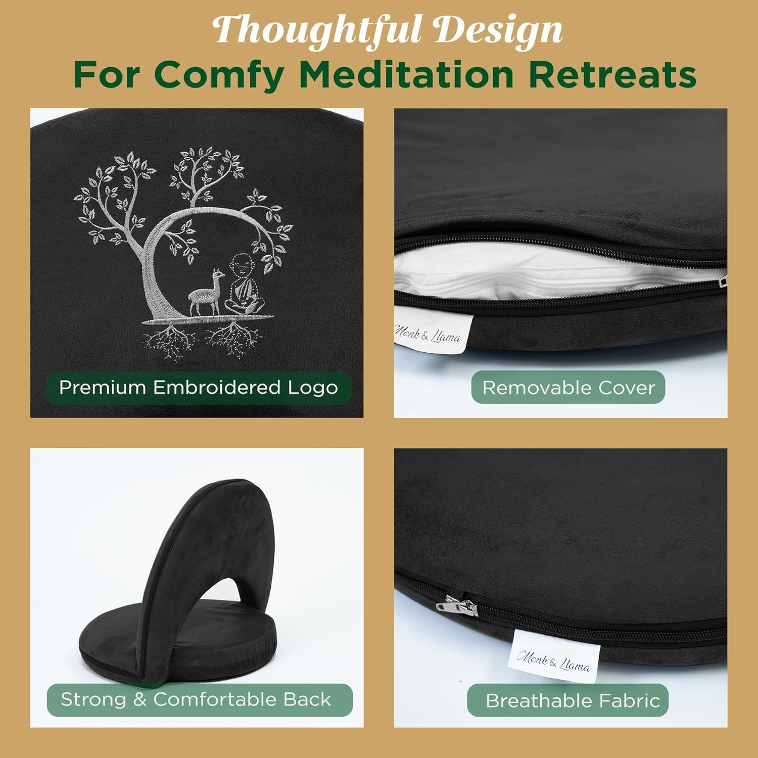 Premium Adjustable Meditation Floor Chair with Back Support - Image 5