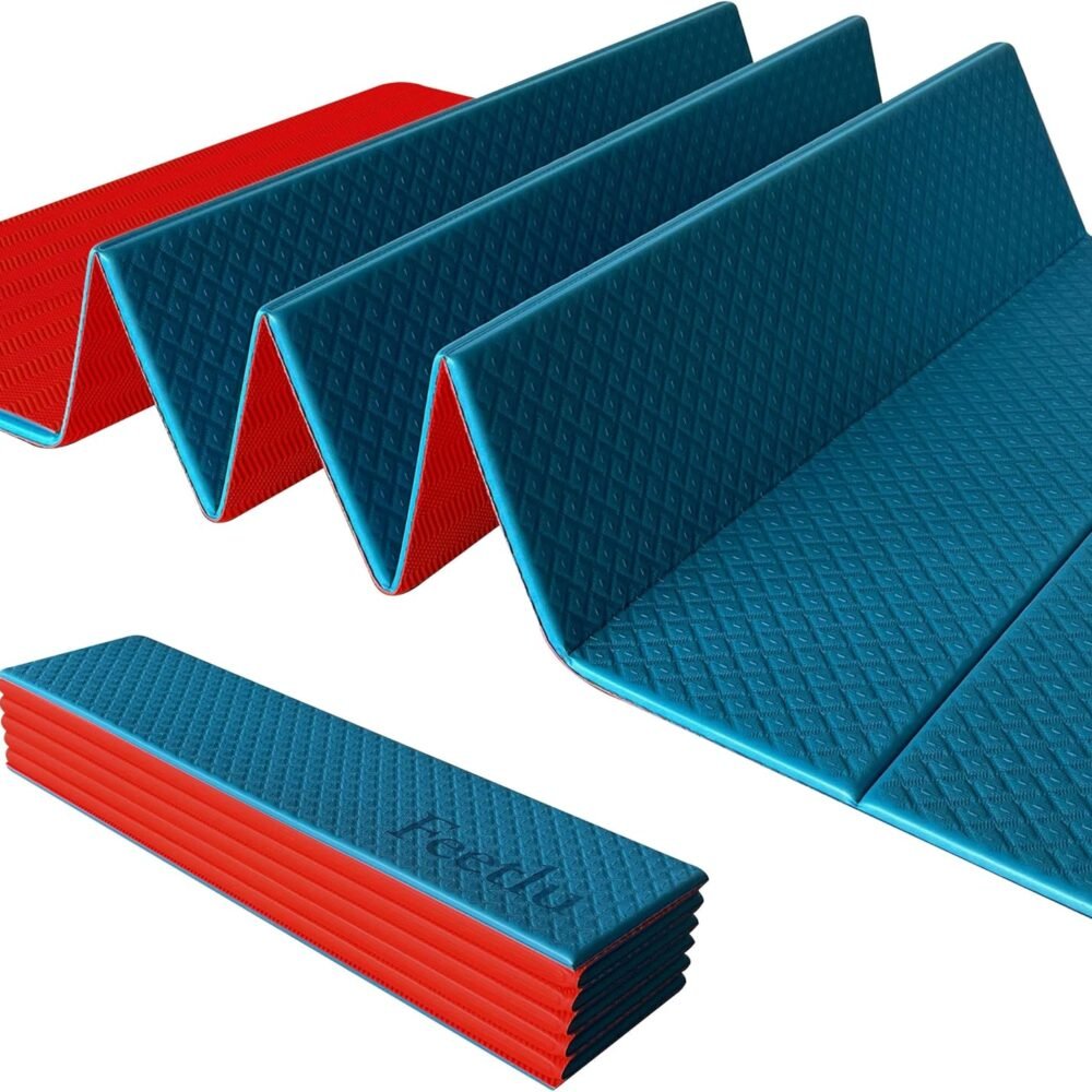 Foldable Yoga Mat – 1/4" & 5/16" Thick, Anti-Slip