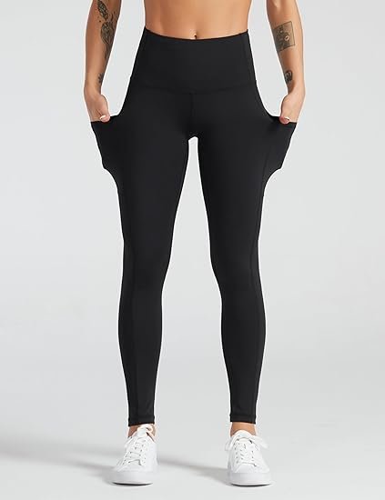 High Waisted No Front Seam Leggings - Image 3